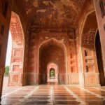 Interiors of Taj Mahal Mosque at Agra, India